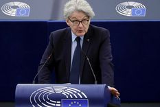 El francés Thierry Breton fue vetado por Estados Unidos y la Unión Europea reaccionó. Foto Efe