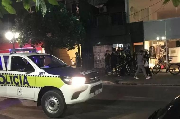 Los efectivos solicitaron refuerzos cerca de las 22 del sábado Foto: Diario Zonda