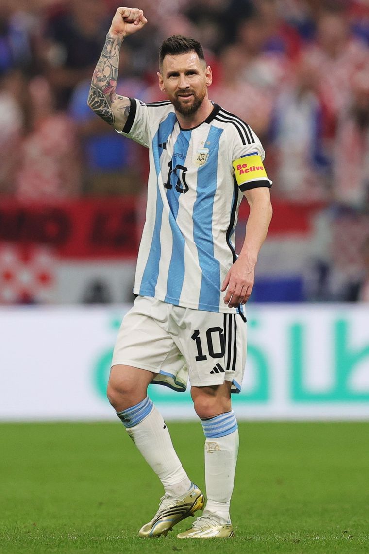 Con su gol de penal contra Croacia, Messi superó a Batistuta y se convirtió en el máximo anotador de la Selección en Mundiales (11). Foto: EFE