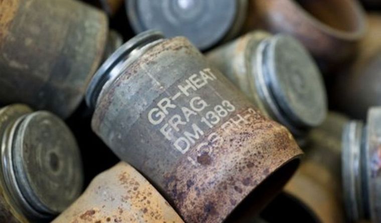 bombas de racimo Bombas de racimo, munición de dispersión prohibida por muchos países. Foto: Dpa.