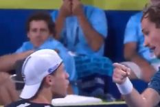 el picante cruce entre schwartzman y medvedev