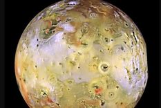 La luna Io captada por la sonda Galileo. Foto: Dpa.