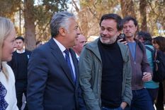 El gobernador Alfredo Cornejo y Gastón Pauls encabezaron el acto en el Hospital El Sauce. /&nbsp; Mendoza Gobierno
