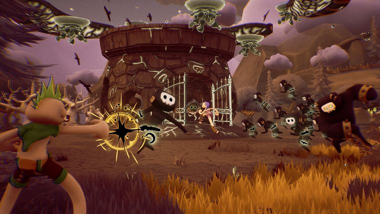 Captura del colorido y caótico gameplay del juego en su versión demo. Captura del colorido y caótico gameplay del juego en su versión demo.