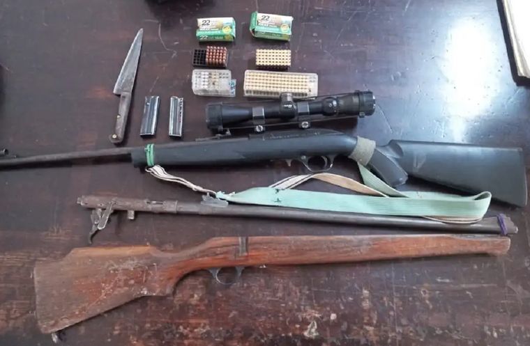 Los elementos que llevaban en el rodado Foto: Prensa Ministerio de Seguridad