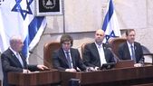 Milei y Netanyahu en el Parlamento de Israel Milei y Netanyahu en el Parlamento de Israel