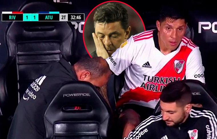 Gallardo, preocupado por la serie de lesiones musculares en River: 6 en 16 días.