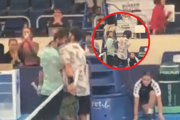 Dos tenistas se fueron a las piñas tras un partido del Challenger de Orleans.