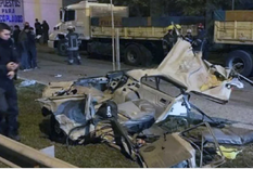 La escenas posteriores a la masacre de Monte Foto: NA