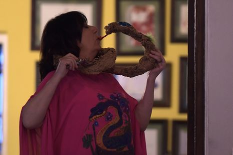 Ludovica Squirru estuvo en Bodega Vinorum. Foto: Marcos Garcia/MDZ Ludovica Squirru estuvo en Bodega Vinorum. Foto: Marcos Garcia/MDZ