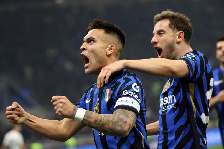 Lautaro Martínez fue clave en el triunfo del Inter. Foto: EFE