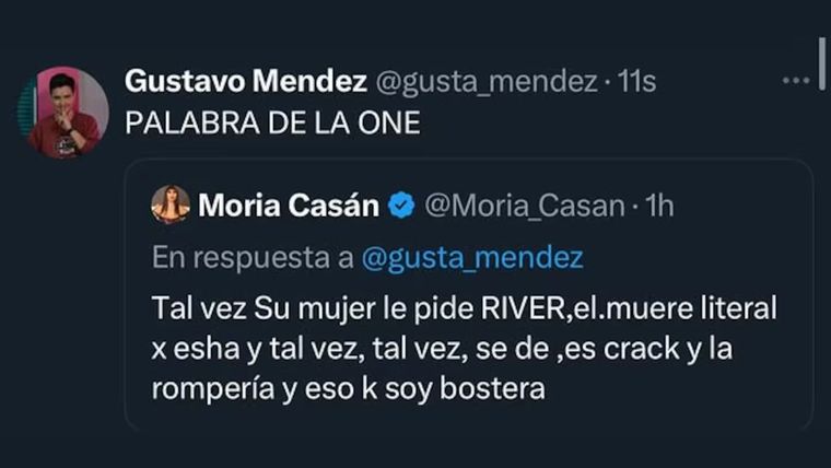 El tuit de Moria Casán que lo insinuó todo. El tuit de Moria Casán que lo insinuó todo.