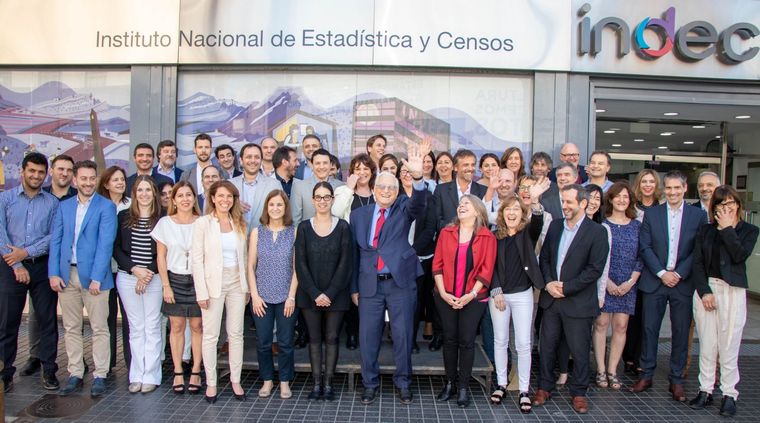 Todesca, durante su despedida del Indec.