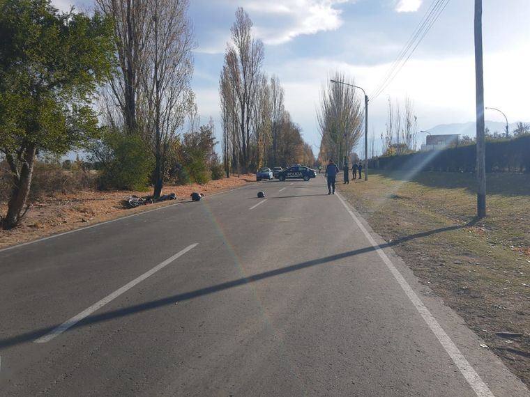 La escena del accidente