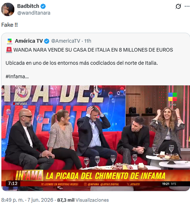 Wanda Nara desmintió la venta de su casa en Italia. Wanda Nara desmintió la venta de su casa en Italia.
