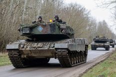 Tanques Leopard como estos, llegarán a Ucrania. Foto: Efe.
