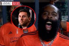 Harden, estrella de la NBA, festejó con todo los goles de su equipo ante el Inter Miami de Messi