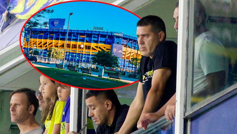 Riquelme habló sobre la ampliación de la Bombonera. Foto: NA y Boca Juniors