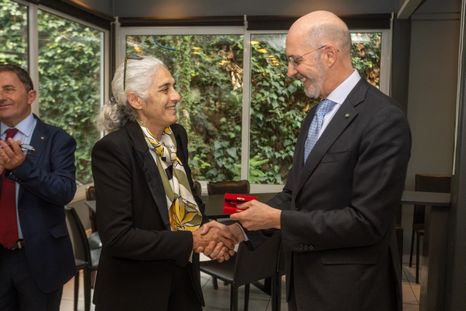 Beatriz Barbera fue distinguida por la Embajada de Italia con la Ordine della Stella dItalia por su recorrido como deportista y empresaria. Beatriz Barbera fue distinguida por la Embajada de Italia con la Ordine della Stella dItalia por su recorrido como deportista y empresaria.