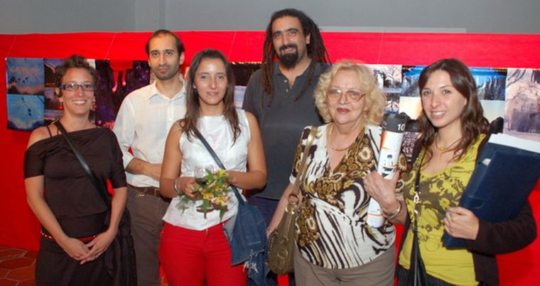 Lorena Bustos, Luis Domínguez, Carolina Simón, Eduardo Nolcic, Alina de Simón y Zaida Farah. Foto: Gentileza