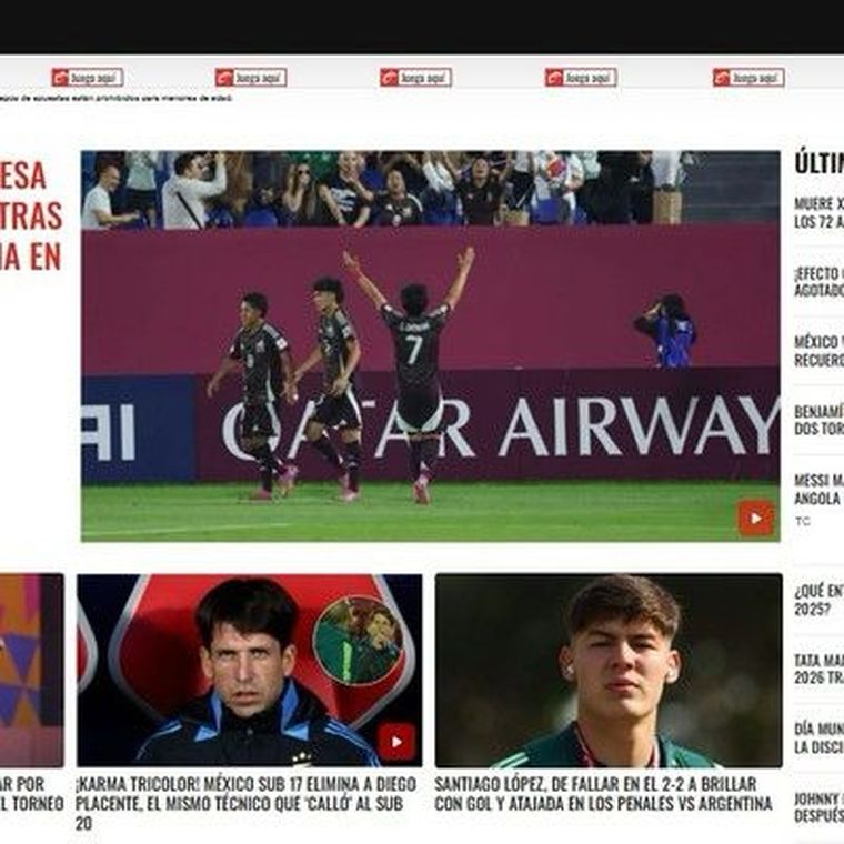 La reacción de Claro Sports luego de que Mexico elimine a Argentina del Mundial Sub 20. La reacción de Claro Sports luego de que Mexico elimine a Argentina del Mundial Sub 20.