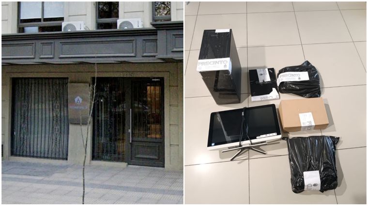 Algunos de los elementos secuestrados durante los allanamientos contra la empresa Asesoría Legal S.A., en el marco de la causa por las estafas millonarias.