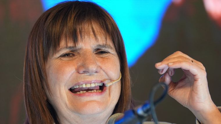 Bullrich volvió a recordar la línea 134 por la movilización del viernes frente al Congreso Foto: NA