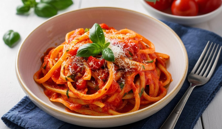 Pasta al pomodoro: ingredientes frescos, sabor auténtico Foto: Shutterstock