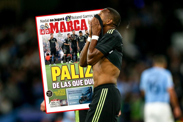 El Real Madrid fue vapuleado por el Manchester City: los tremendos títulos de la prensa madrileña Foto: EFE