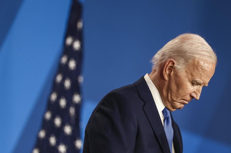 A los 81 años, Biden se bajó de la carrera presidencial. Foto: EFE