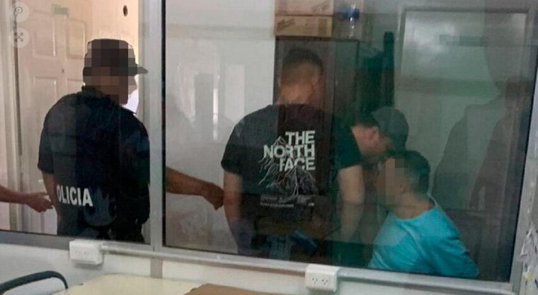 Uno de los abusadores detenidos. Foto: Télam