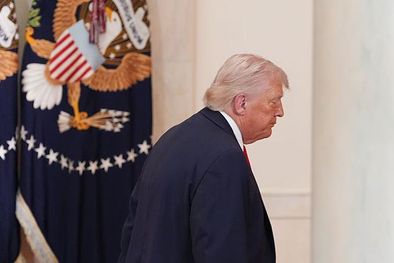 El discurso de Trump fue realmente un refrito de lo que ha estado diciendo durante días sobre la guerra en Irán, concluye el corresponsal de la BBC.