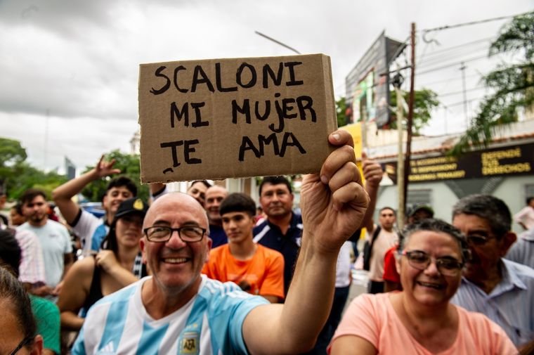 Furor por la Scaloneta en Santiago del Estero Foto: Télam