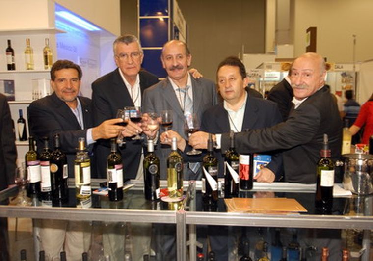 Jaque en las Feria Alimentaria 2008, con toda la delegación argentina.