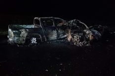 Así quedó uno de los vehículos implicados en el accidente
