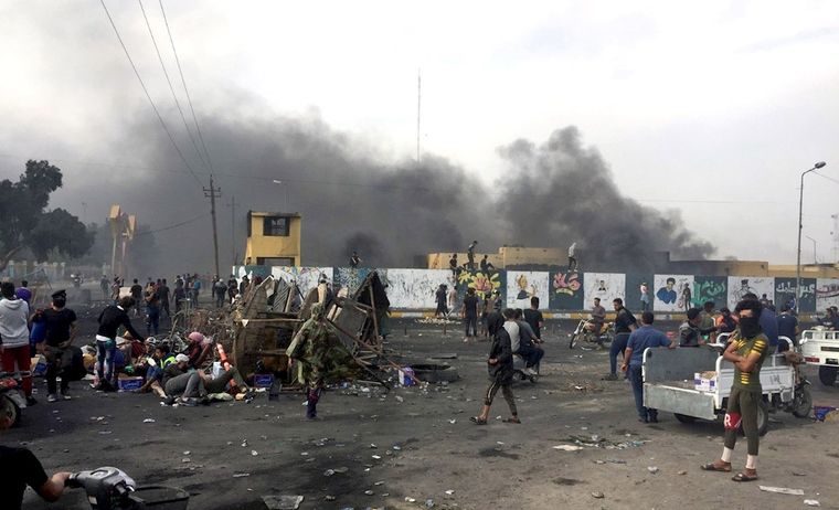 Las protestas en Irak