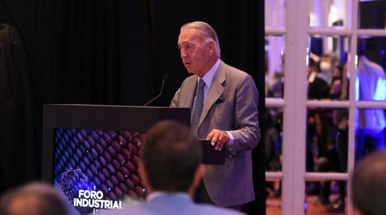 Daniel Funes de Rioja, titular de la UIA Foto: Gobierno de Mendoza