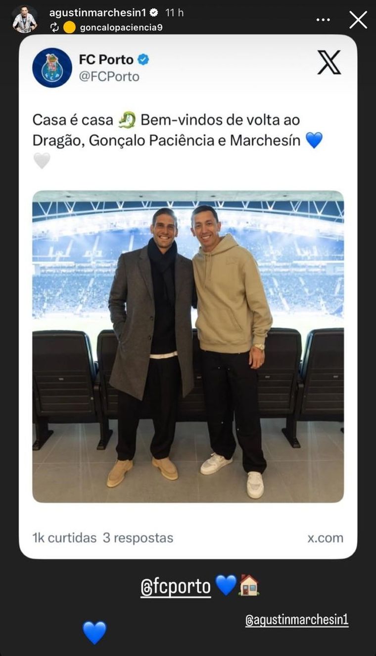 Agustín Marchesín visitó al Porto, su ex club. Agustín Marchesín visitó al Porto, su ex club.