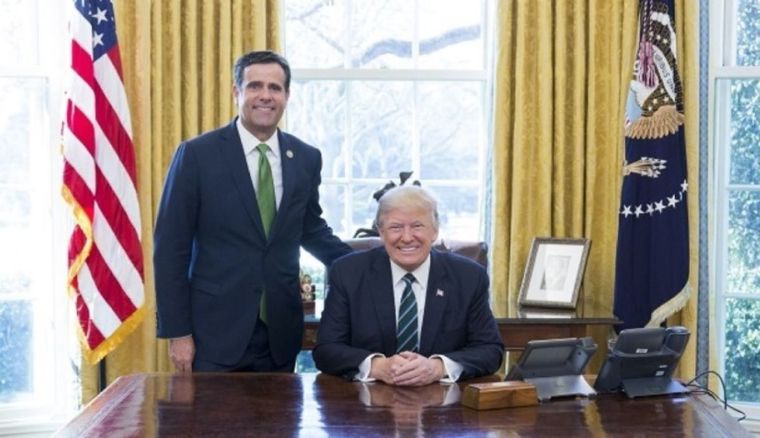John Ratcliffe y Donald Trump.