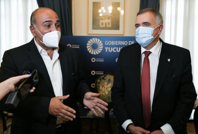 Manzur y Jaldo firmaron la paz de manera forzada. Foto: Gentileza Gobierno de Tucumán