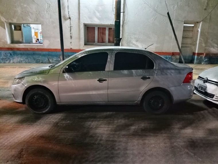 El rodado en el que se fugaban los aprehendidos. Foto: Ministerio de Seguridad