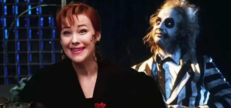 Catherine O`Hara en la película Beetlejuice. Catherine O`Hara en la película Beetlejuice.