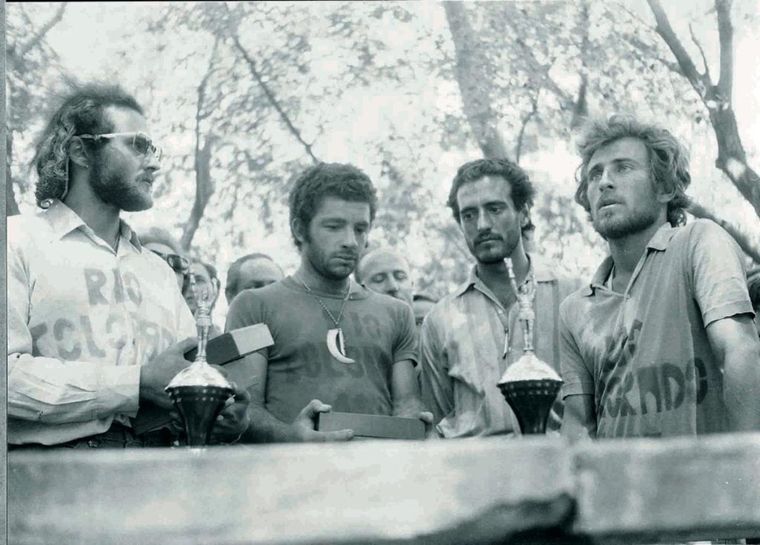 Aquellos años en 1973De izquierda a derecha, Rubén Tabler, José Luis Godoy, Jorge Iriberri, Alfredo Barragan.Foto: Jorge Iriberri