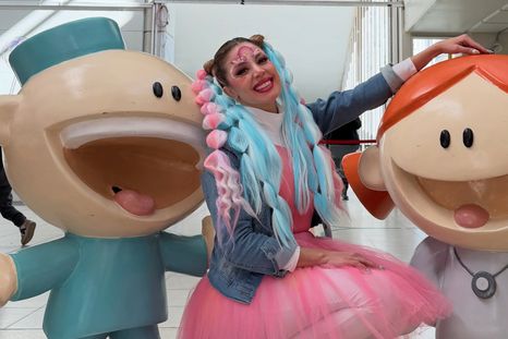 Virginia Gallardo visitó el Hospital Garrahan y publicó su intervención en redes sociales.