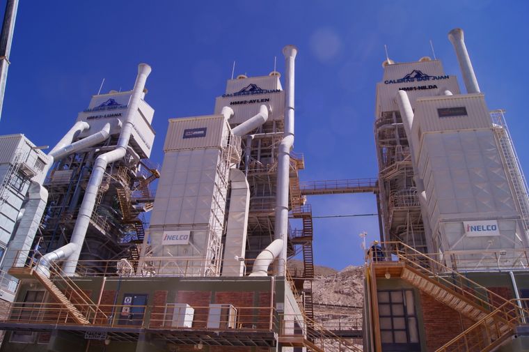 Caleras San Juan inauguró el tercer  horno. Foto: Gentileza