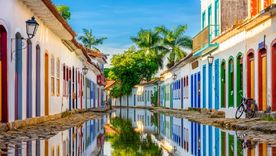 Las calles empedradas y las casonas coloridas de Paraty Foto: Shutterstock
