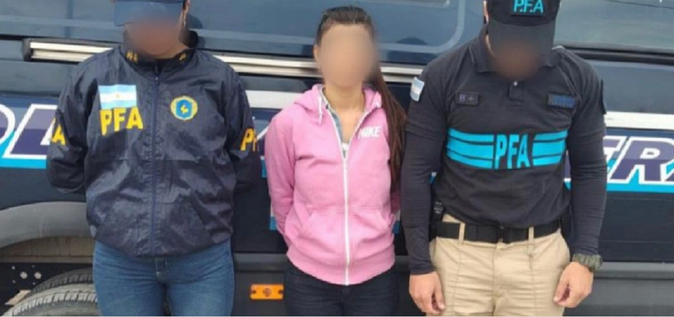 La falsa médica acusada arrestada en Neuquén Foto: Policía Federal