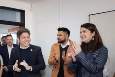 Kicillof y Mariel Fernández, sonrisas en público, tensión en privado. Kicillof y Mariel Fernández, sonrisas en público, tensión en privado.