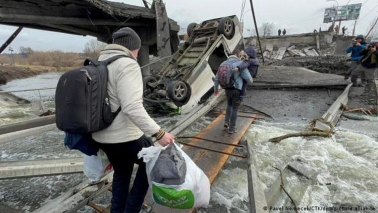 Millones de personas se han trasladado en Ucrania.