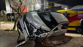 El choque sucedió en la esquina de Colón y Hualpa, en Godoy Cruz. El choque sucedió en la esquina de Colón y Hualpa, en Godoy Cruz.